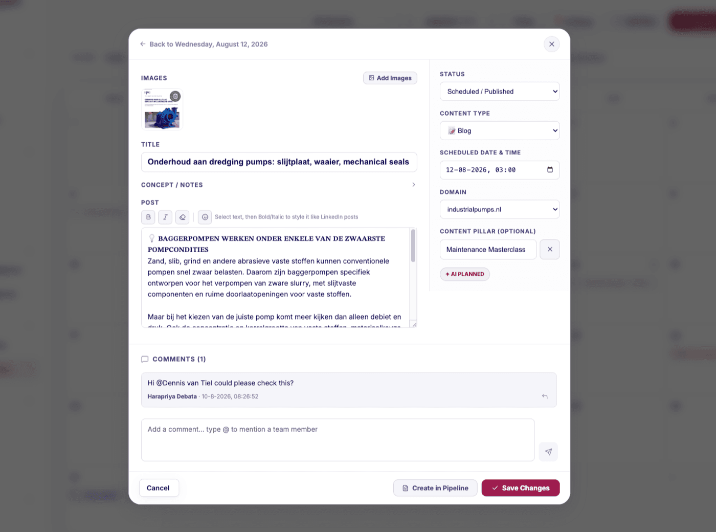 Triggerize collaboration and comments